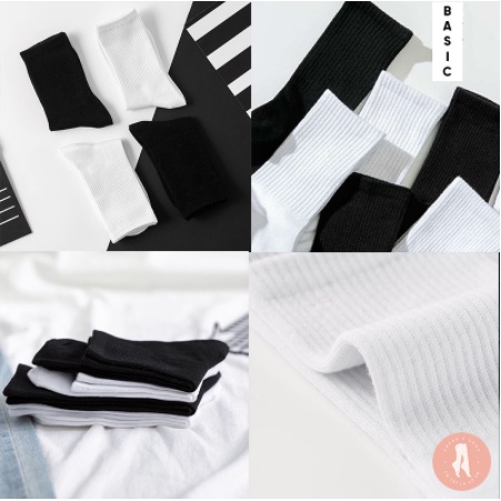 Tất cổ cao nam nữ, tất nữ nam nhún chất liệu cotton mềm thoáng mát dễ phối đồ