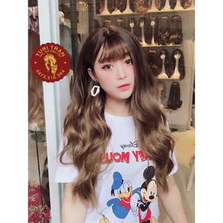 [CHÍNH HÃNG] Tóc giả nguyên đầu (BỘ MÁI THƯA OMBRE NÂU TRÀ độc quyền Yuritran)