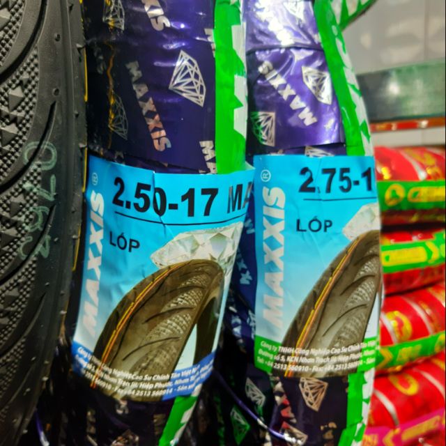 Vỏ Maxxis trước 250 sau 275 gai kim cương như hình