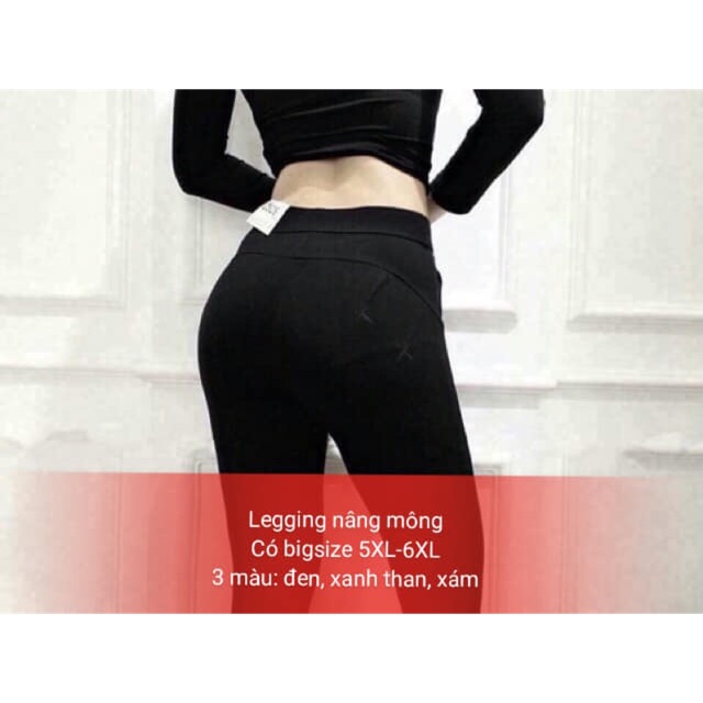 Siêu phẩm quần Legging Nâng mông - có Bigsize 6XL-80kg vừa