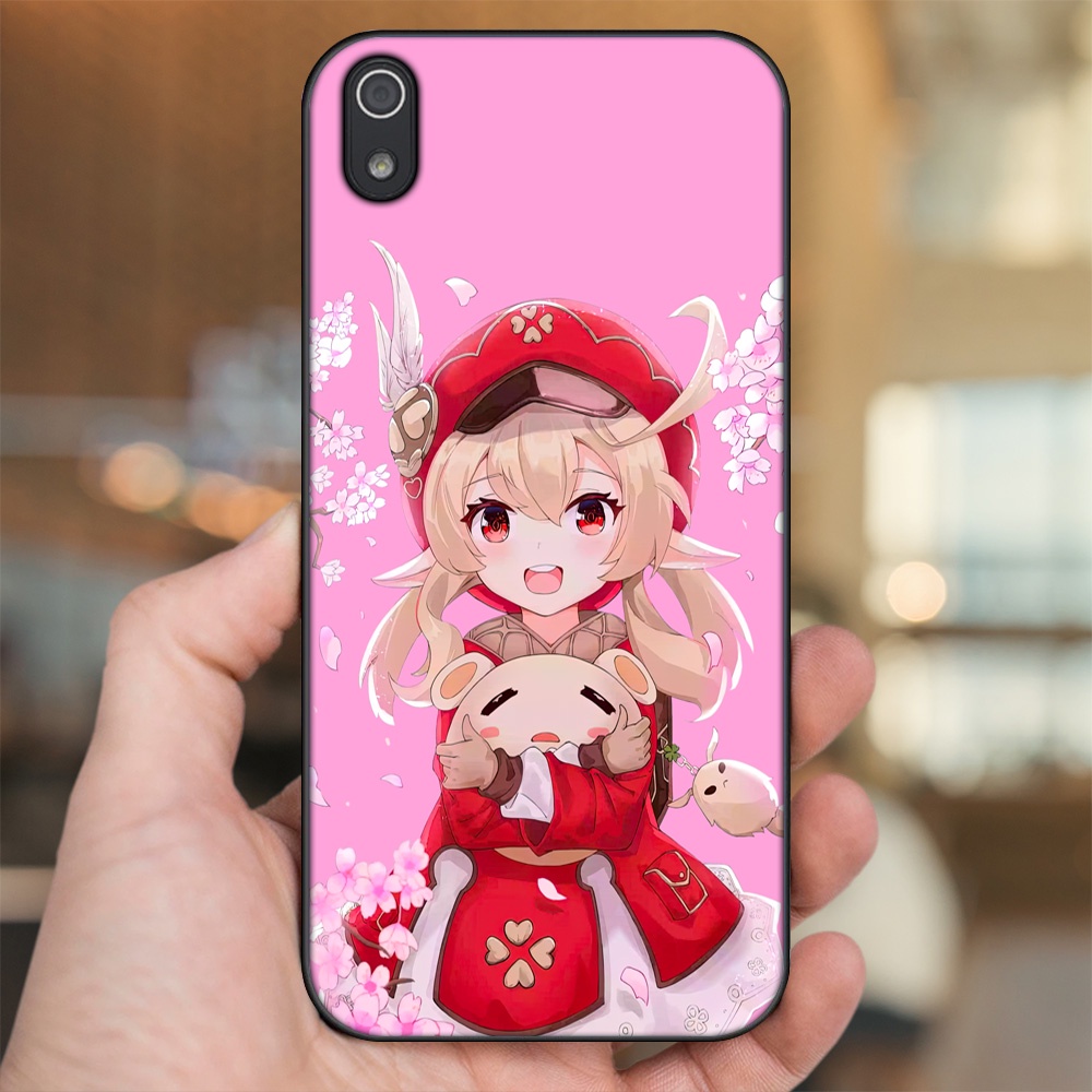 Ốp lưng Xiaomi Redmi 7A viền đen in hình Klee Genshin Impact