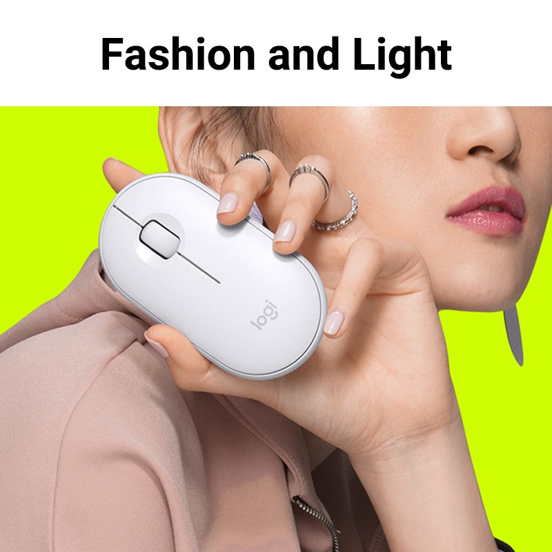 Logitech Pebble Chuột Bluetooth Không Dây Dual-Kết Nối Im Lặng 1000DPI Độ Chính Xác Cao Theo Dõi Quang Học Cho Laptop Công Sở