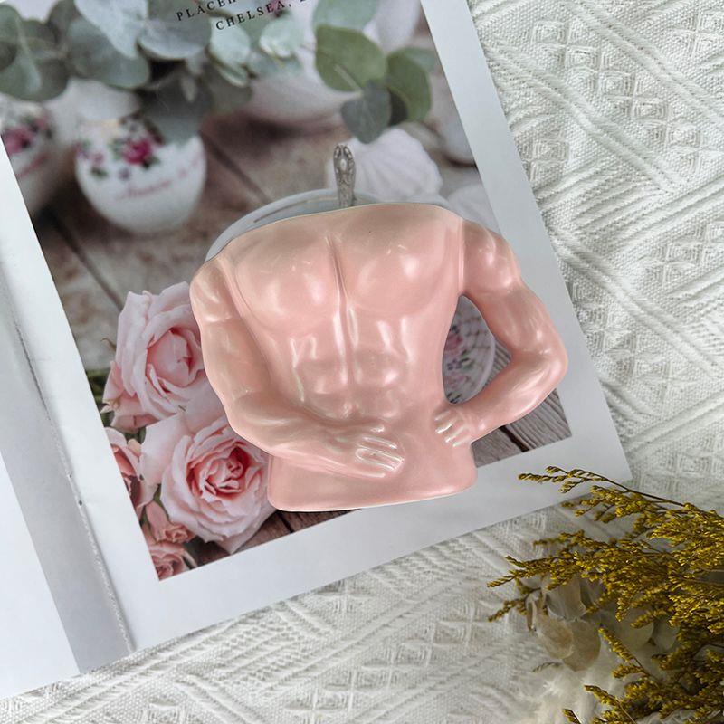 Cốc Uống Nước Bằng Gốm Sứ Chịu Lực Cao In Hình Cơ Bắp Người Hầu Gái Làm Quà Tặng Sinh Nhật Cho Cặp Đôi