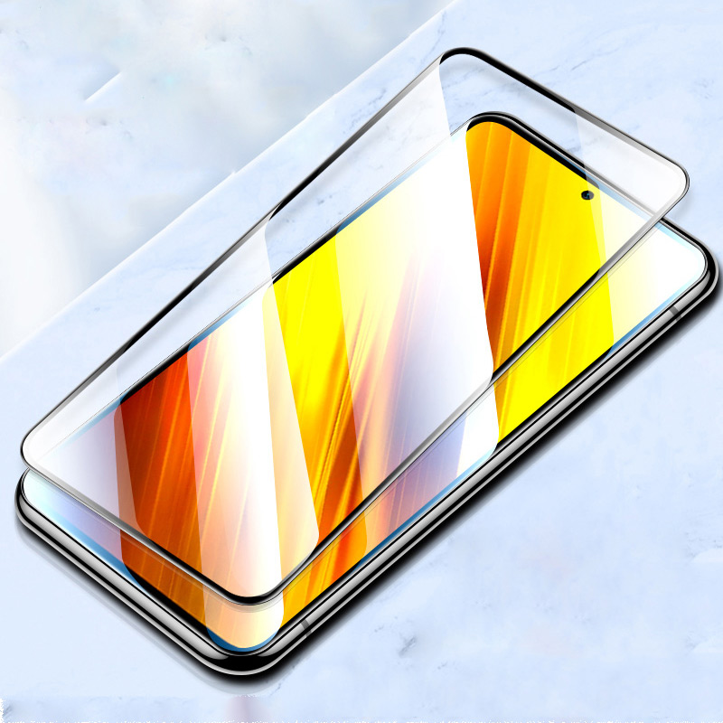 Kính cường lực 9D bảo vệ toàn màn hình dành cho Xiaomi Mi POCO C65 C55 C40 F5 X5 X4 F4 X3 F3 GT NFC M5 M5s M4 M3 F2 Pro 5G 4G 2023