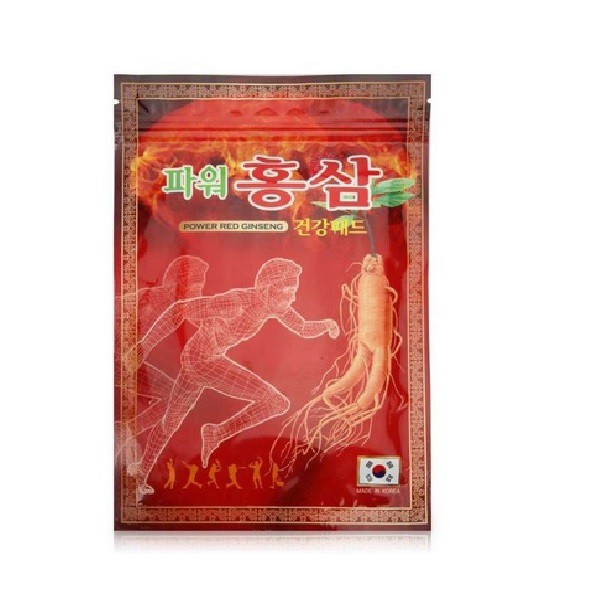 Cao Dán Sâm Đỏ POWER RED GINGSENG 20 miếng / gói - Nóng