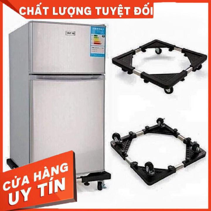 [XẢ KHO+FREE SHIP]  Kệ inox chân máy giặt tủ lạnh đa năng chống rung lắc loại có bánh xe