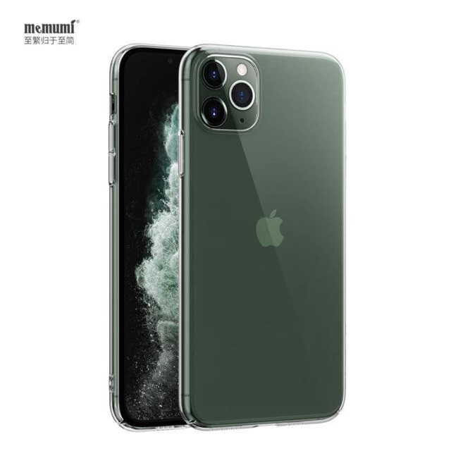 Ốp cứng trong suốt Memumi cho iPhone 11, 11 Pro, 11 Pro Max