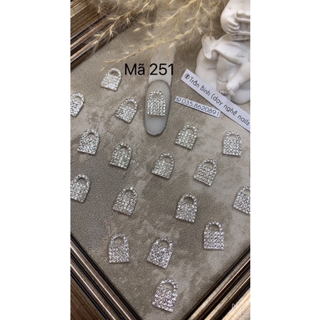 Charm cao cấp mã 245_ mã 254, phụ kiện gắn móng tay