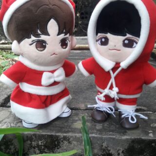 Váy noel cho doll 20 cm