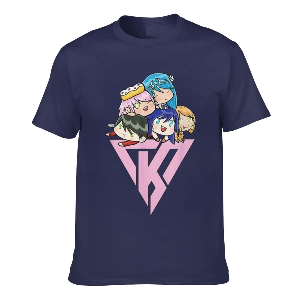 Gacha Life Funneh Krew Gacha Trò Chơi Điện Tử Moe Muu Áo Thun Nam Tay Ngắn