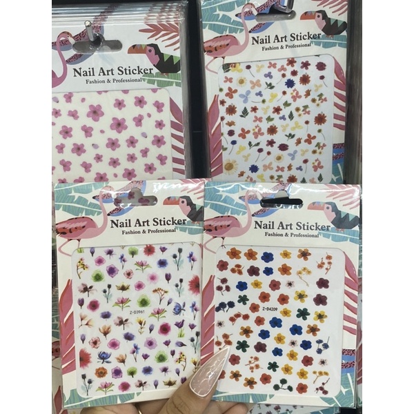 Sticker trang trí hoạ tiết hoa  ( ib shop chọn mẫu)