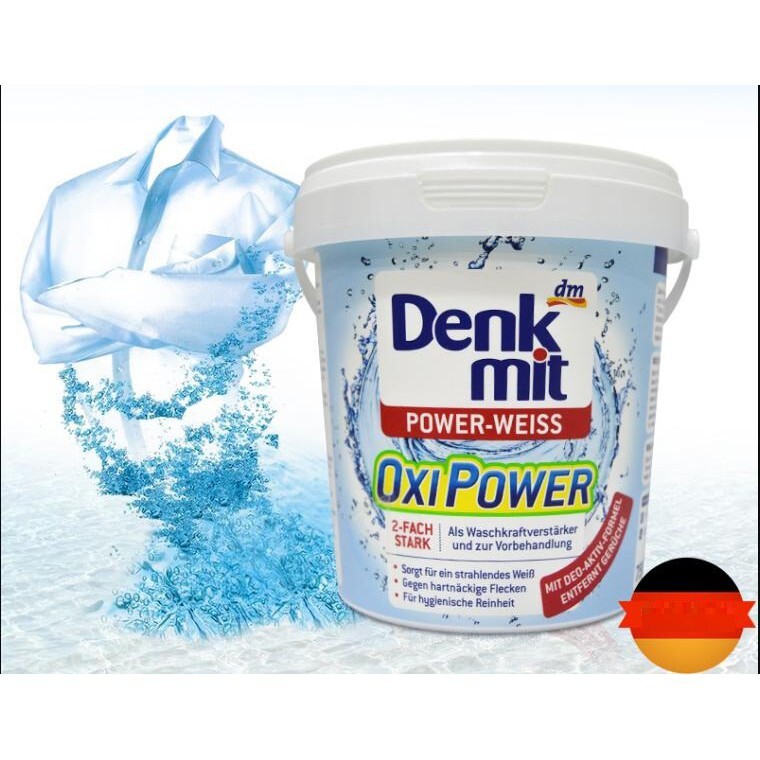 Bột giặt tẩy trắng quần áo DENKMIT Oxi Power-WEISS 750g 55637 nhập Đức