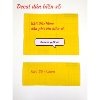 Decal dán biển số xe máy