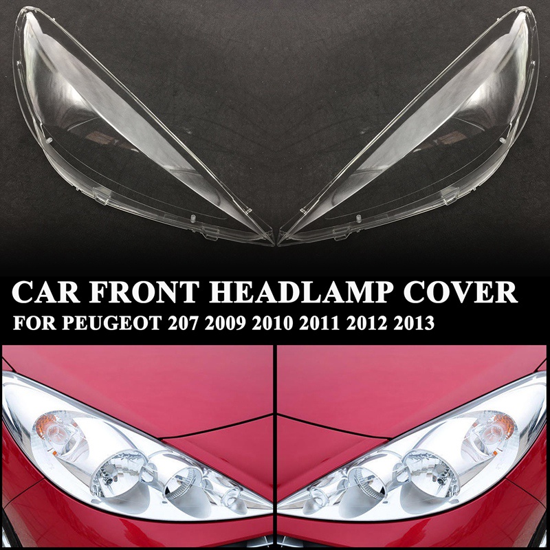 Ốp Đèn Pha Trước Chống Nước Cho Peugeot 207 2009 2010 2011 2012 2013