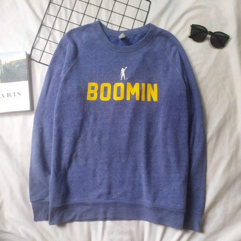 Áo Sweater 2hand lông cừu Cashmere hiệu Boomin chính hãng (Kích thước dưới mô tả)
