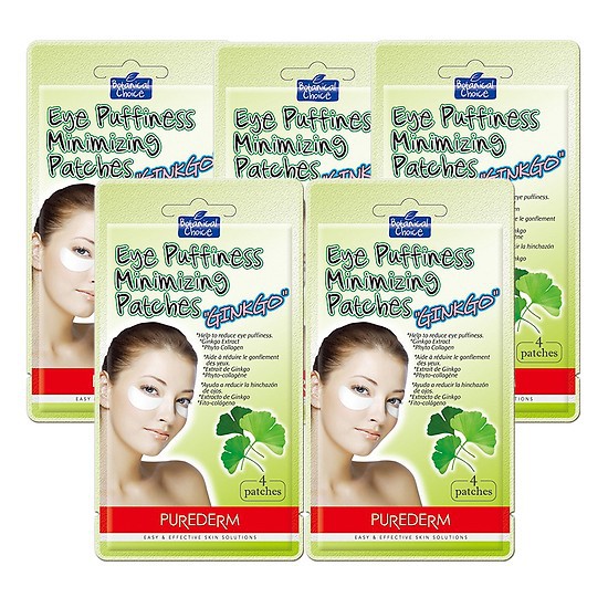 Mặt nạ giảm bọng, sưng mắt Purederm - Tinh chất cây Bạch hỏa