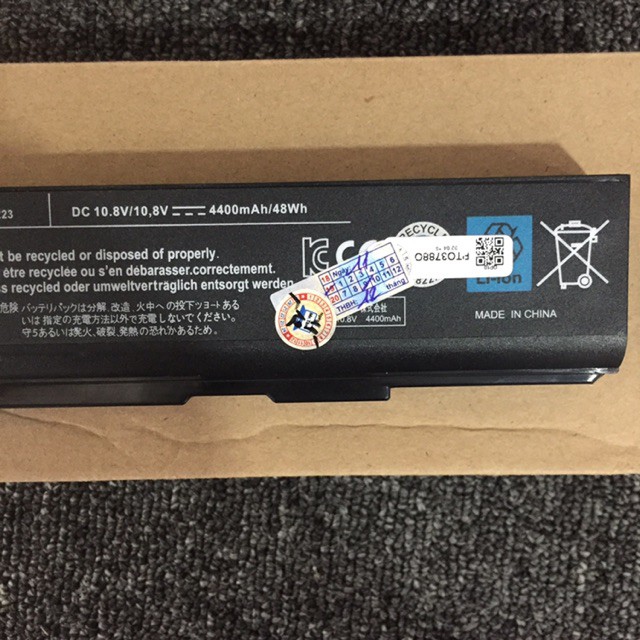 Pin Laptop TOSHIBA PA3788 - 6 CELL - Dynabook Satellite B450 B550 S750, Tecra A11 M11 S11