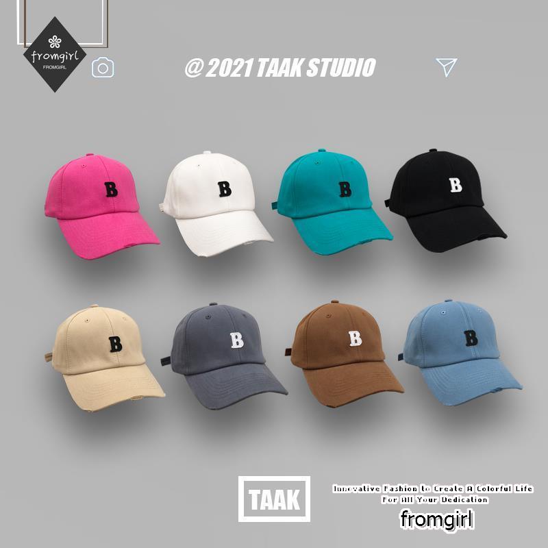 Mũ lưỡi trai họa tiết chữ B thời trang mùa hè Hàn Quốc cho nam và nữ