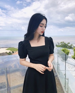 Đầm xoè tay bồng