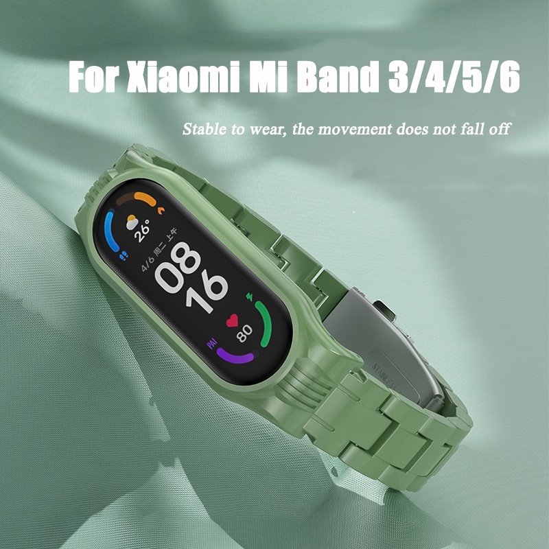 Dây Đeo Thay Thế Chất Liệu Silicon Màu Trơn Cho xiaomi mi band 7 6 xiaomi mi band 3 4 mi5 mi6 miband 6