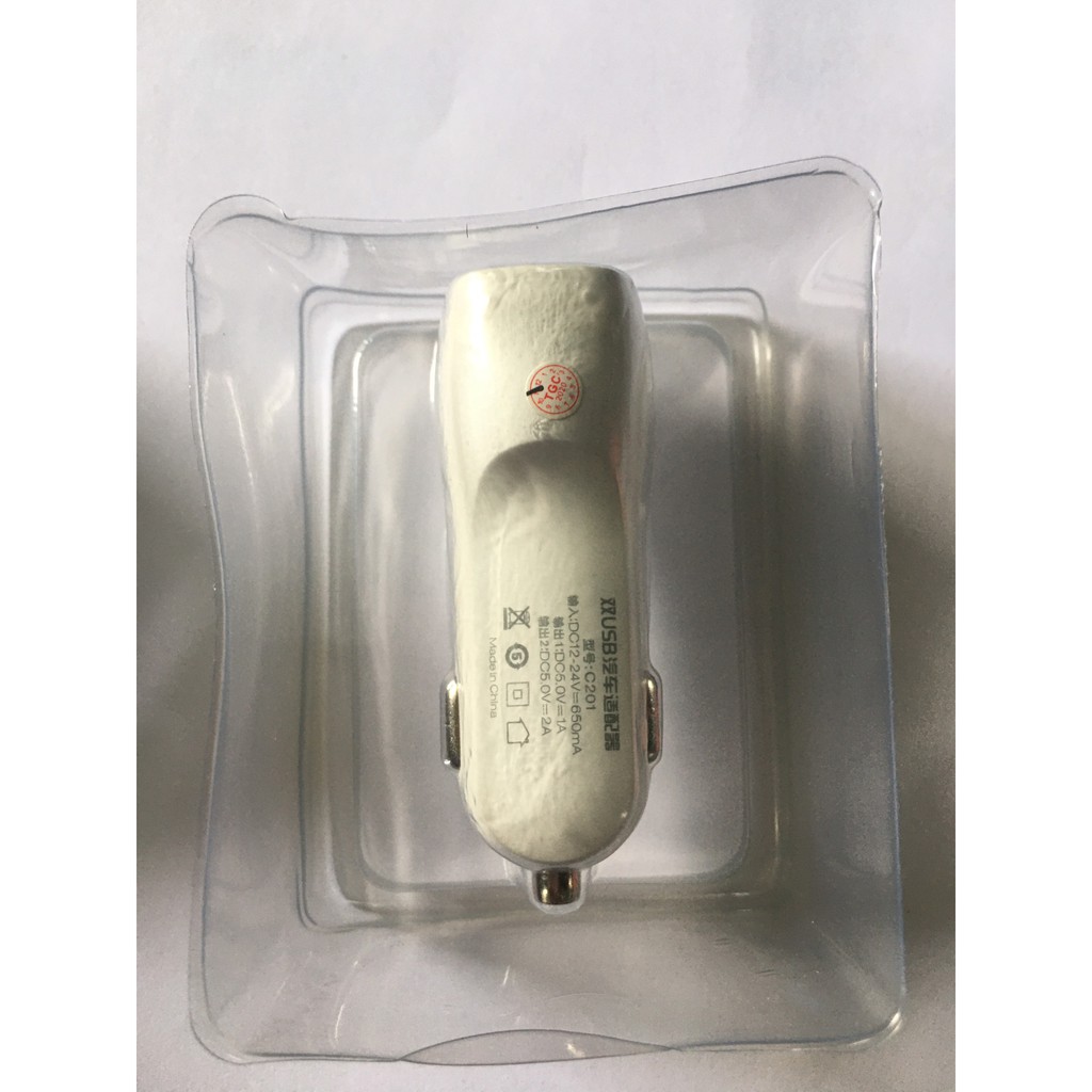 Cốc sạc ô tô Arun 02 cổng USB