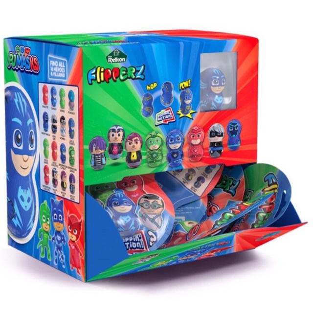 Kẹo Đồ Chơi Lật Đật PJ Masks Flipperz