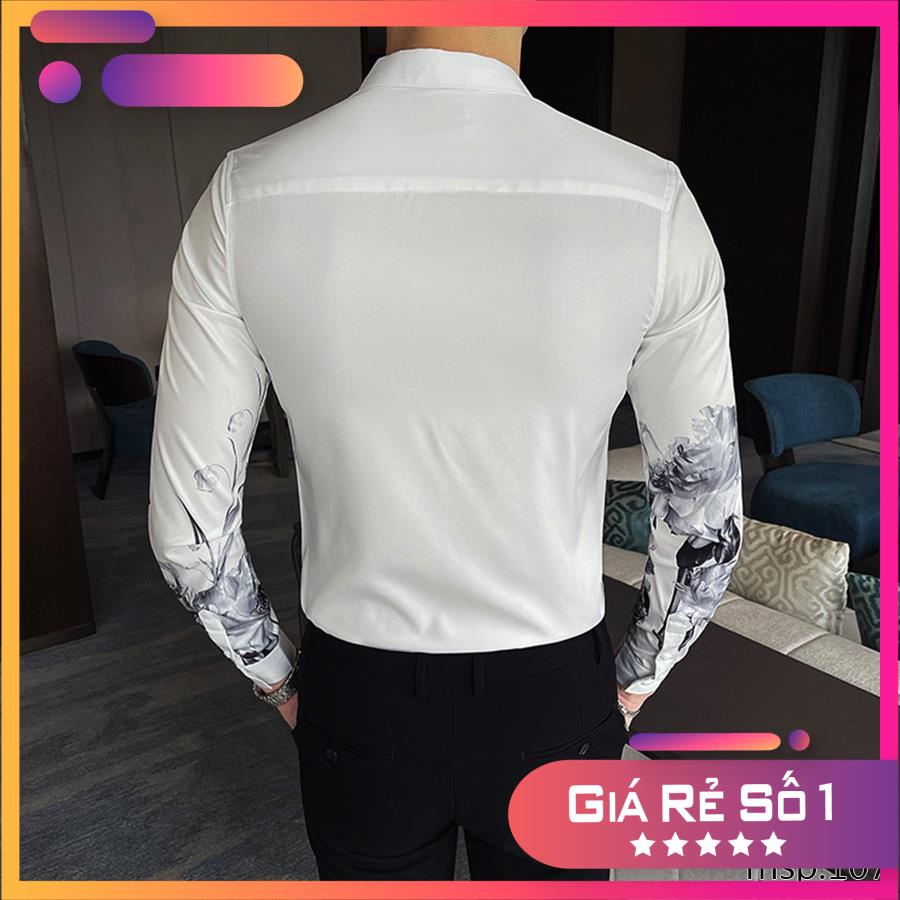 Áo sơ mi TSM Họa Tiết hoa 3D thời thượng mã 105 và 106