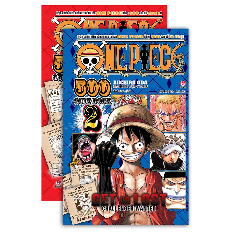 Truyện tranh One Piece 500 Quiz Book (Tập 1 + Tập 2)