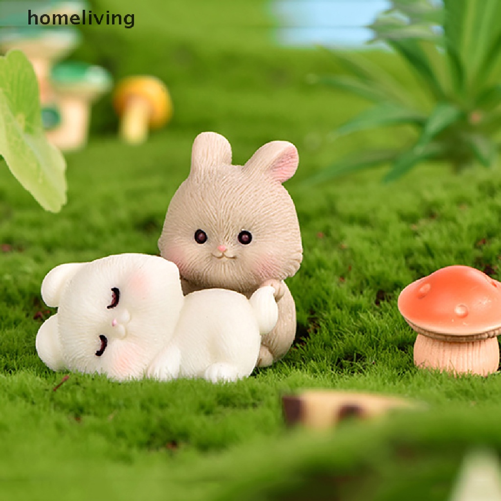 Mô Hình Chú Thỏ Đáng Yêu Trang Trí Tiểu Cảnh