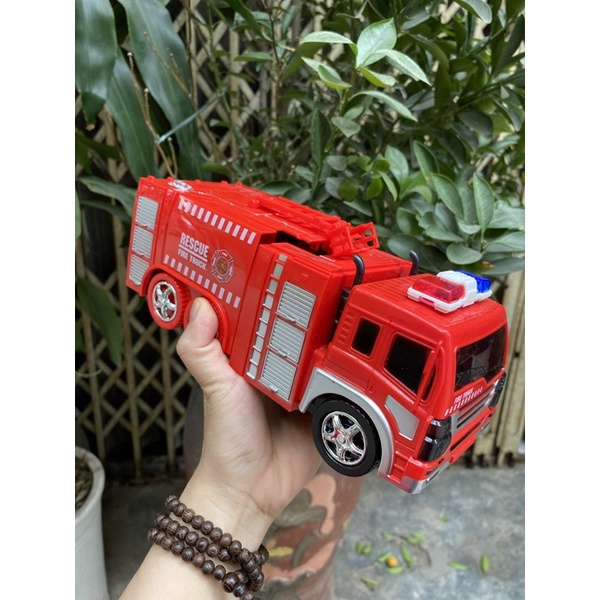 [CỰC CHẤT] Đồ Chơi Xe Cứu Hoả Biến Hình Robot Có Nhạc Và Đèn Siêu Xịn Cho Bé Cưng