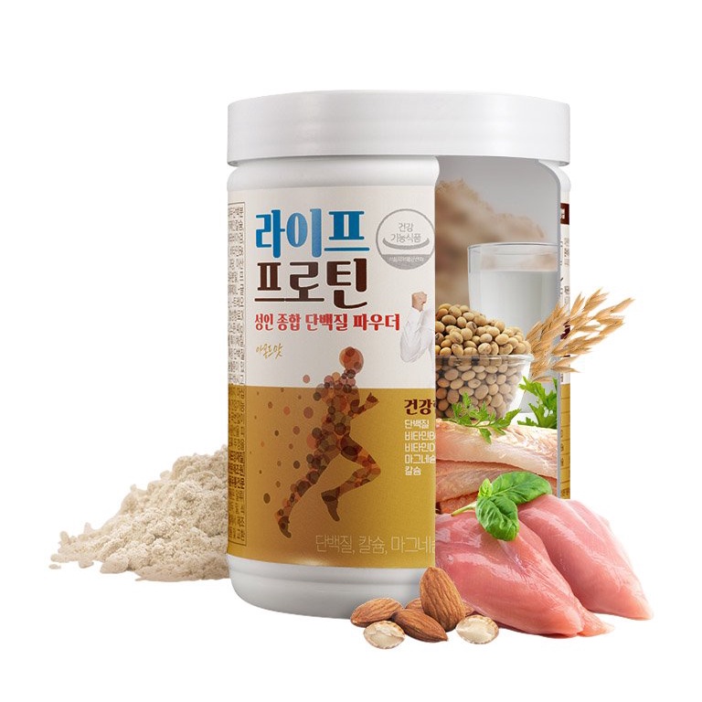 Bột Protein Cao Cấp Hàn Quốc, Giúp Bổ Sung 6 Loại Protein Động - Thực Vật, Hỗ Trợ Giảm Cân, Tăng Cơ Calobye Life Protein