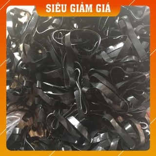 Thun cột tóc bản to sặc sỡ sale 1k ~30 dây chun đơn 1k mix lộn xộn