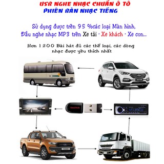 USB nghe nhạc chuẩn Ô tô 16Gb_ Nhạc Tiếng