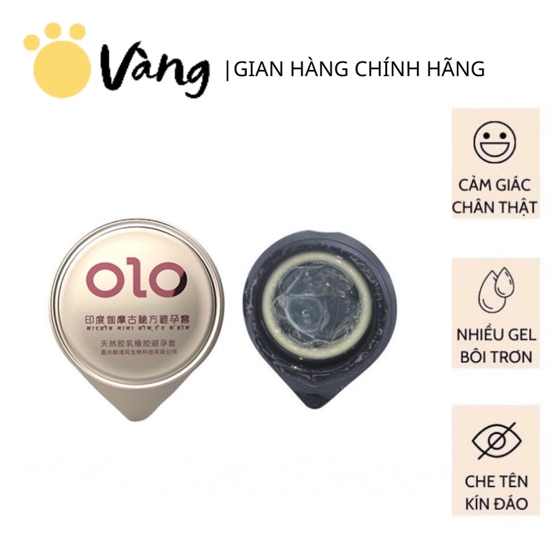 Bao Cao Su Gân Gai Nhiều Gel Bôi Trơn OLO 001 Lửa Băng Hộp 10 Bao