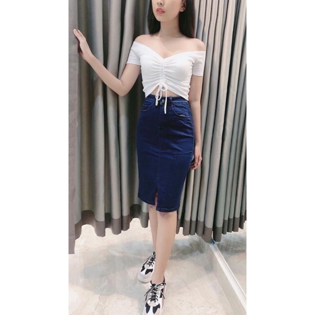 CHÂN VÁY BODY JEAN BÚT CHÌ CÔNG SỞ