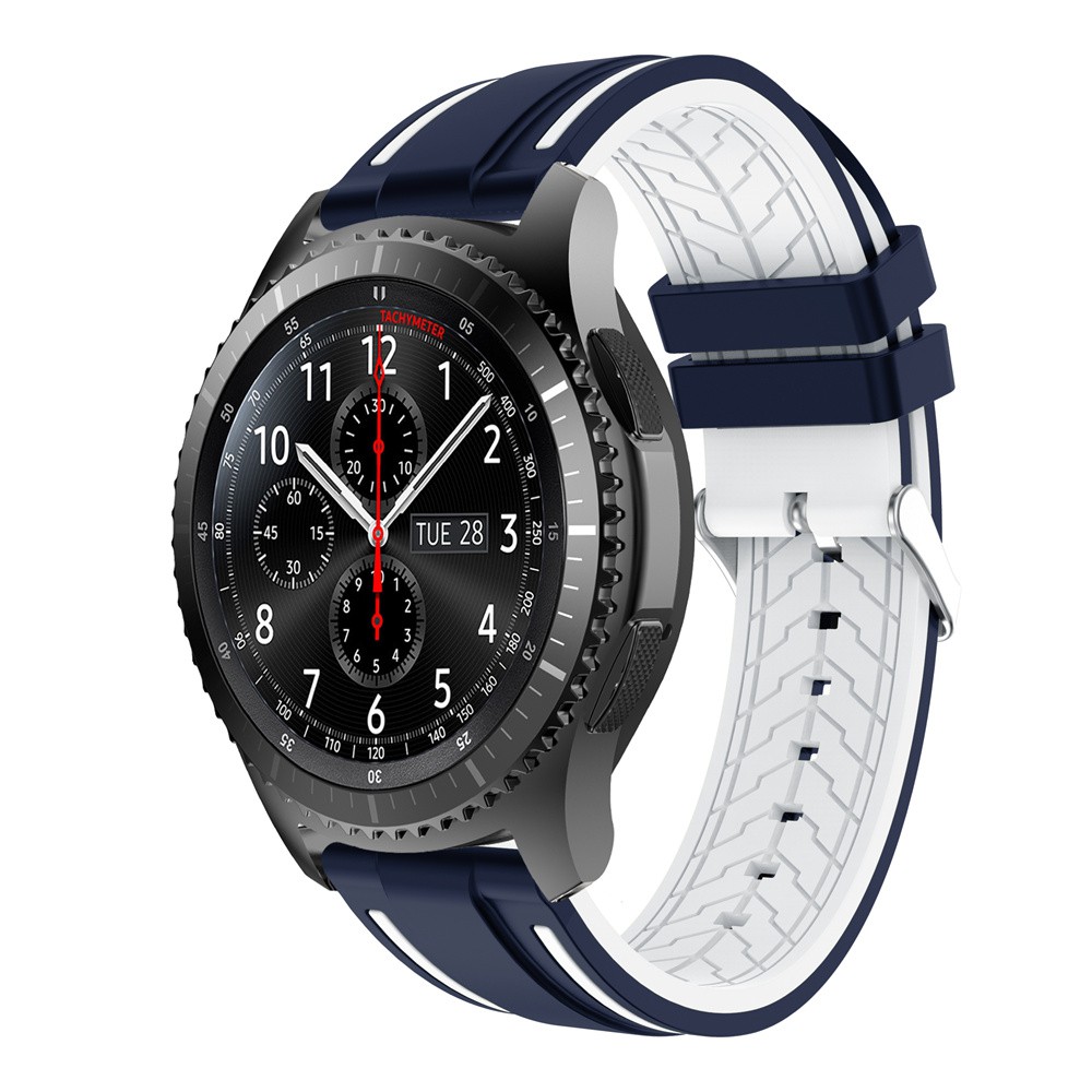 Dây Đeo 22mm Thoáng Khí Bằng Silicone Cho Đồng Hồ Thông Minh Samsung Gear S3 Classic / Frontier Galaxy Watch 46mm