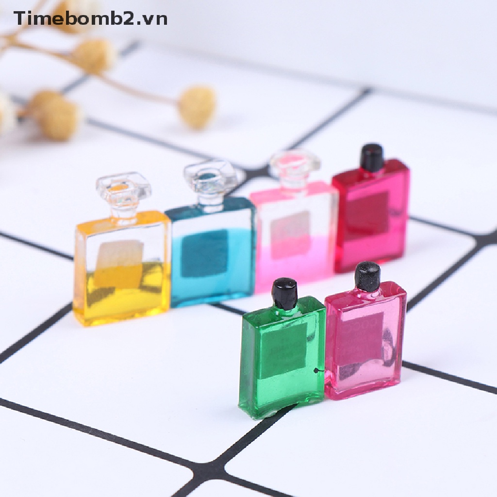 Bộ 6 Lọ Nước Hoa mini Tỉ Lệ 1: 12 Trang Trí Nhà Búp Bê