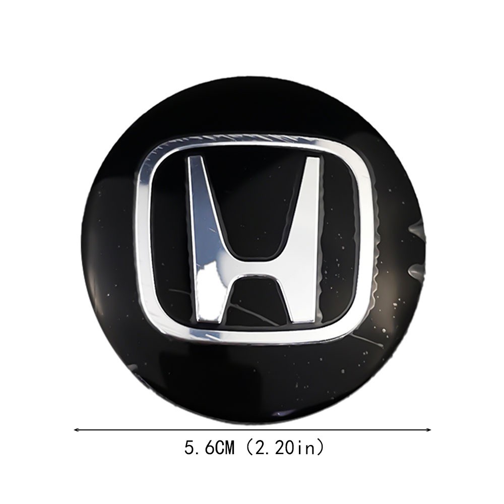 Set 4 Sticker 56mm Dán Trang Trí Trục Bánh Xe Ô Tô Honda Mugen Power Civic City Odyssey