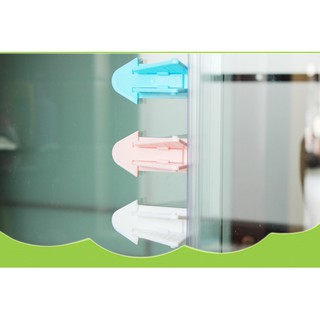Khóa dán chặn mở cửa sổ, cửa lùa hình máy bay an toàn cho bé