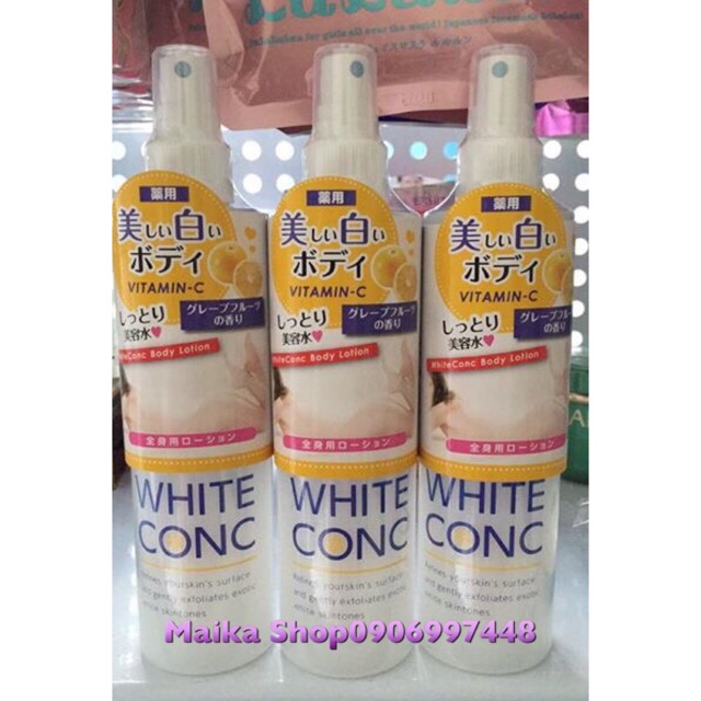 Dưỡng trắng da  White Conc Body Lotion 245ml