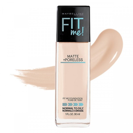 Kem Nền Mịn Lì Fit Me Maybelline 120 Classic Ivory 30ml Fit Me Matte + Poreless Foundation