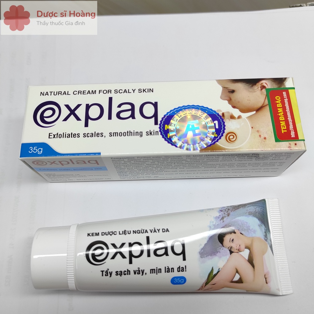 Kem Ngừa Vảy Da Explaq - Tuýp 35g - Giúp Dưỡng Da Và Làm Sạch Tế Bào Da Chết