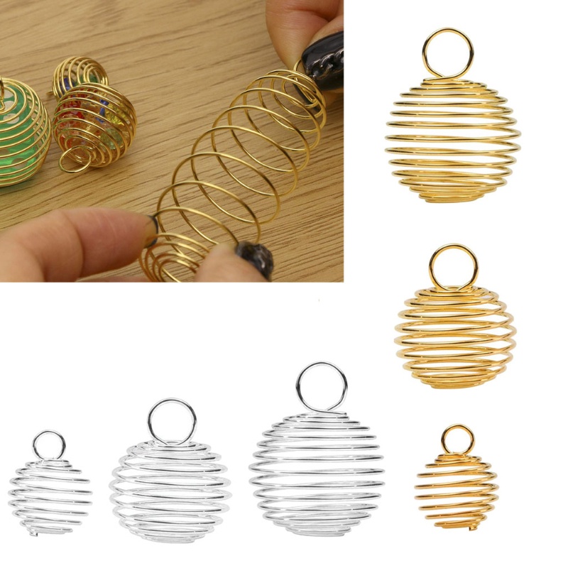 Set 30 Giá Đỡ Hạt Xỏ Lỗ Xoắn Ốc Làm Trang Sức Thủ Công 3 S