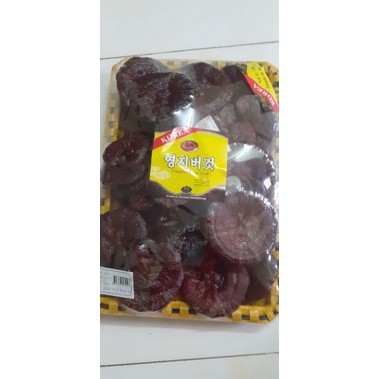 Bào tử Nấm linh chi đỏ thượng hạng nhập khẩu Hàn Quốc khay tre loại 1kg | BigBuy360 - bigbuy360.vn