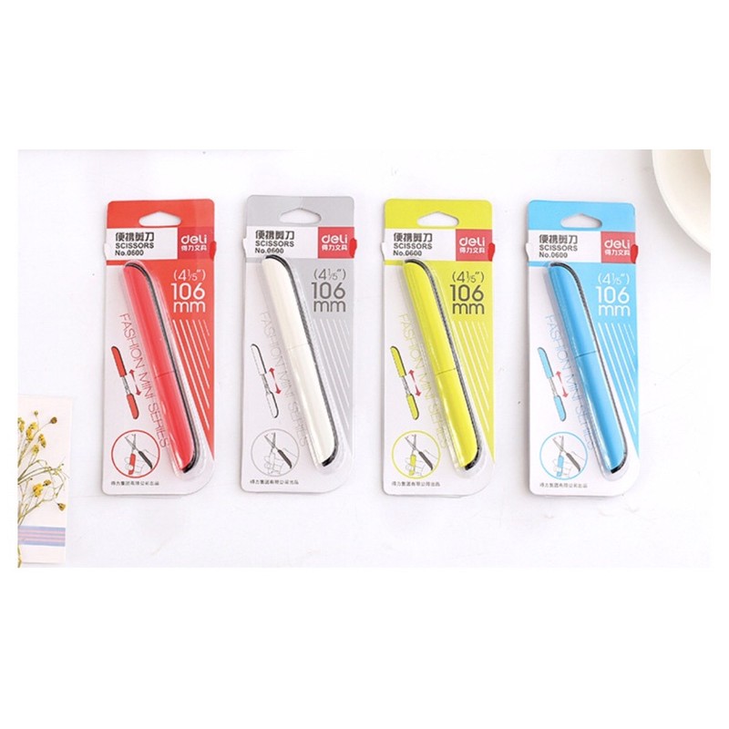 Kéo bút, kéo cắt lưới cầu lông chính hãng Deli