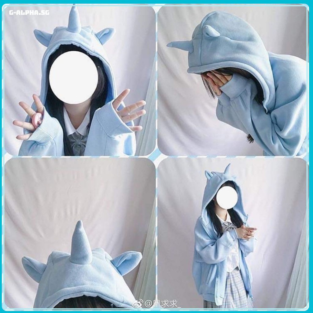 Áo Khoác Nỉ Bông Kì Lân Phối 3 Sừng Unisex (4 màu) - E32