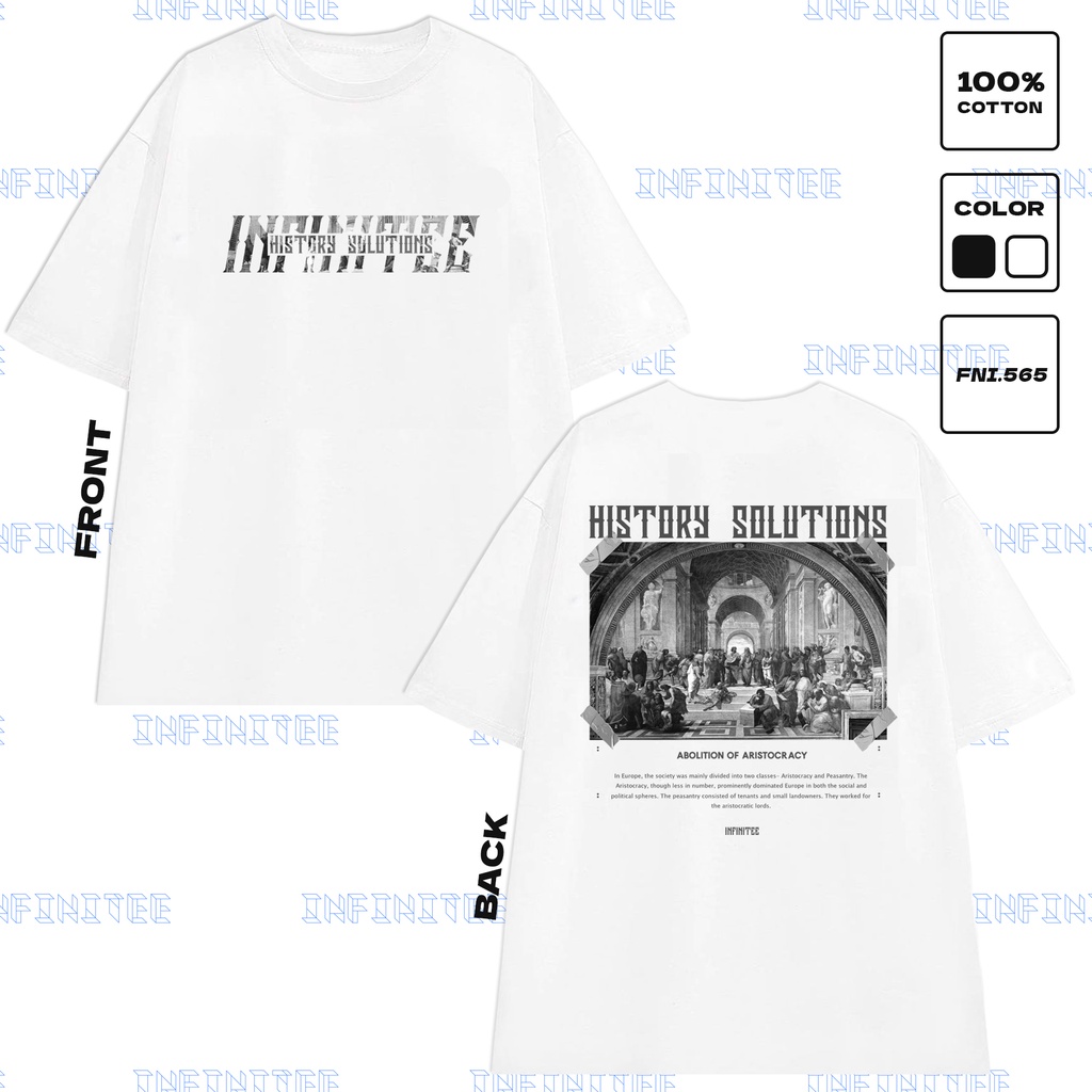 Áo thun INFINITEE Fni0565, Thun 100% Cotton - form rộng Unisex.