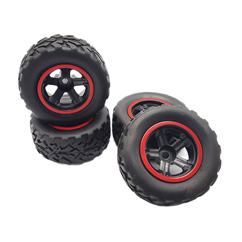 Set 4 bánh xe cao su dành cho xe đồ chơi điều khiển từ xa WPL D12