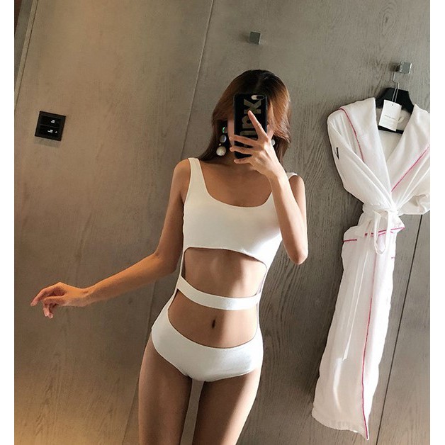 Đồ bơi bikini 1 mảnh kèm voan Hàn Quốc quyến rũ