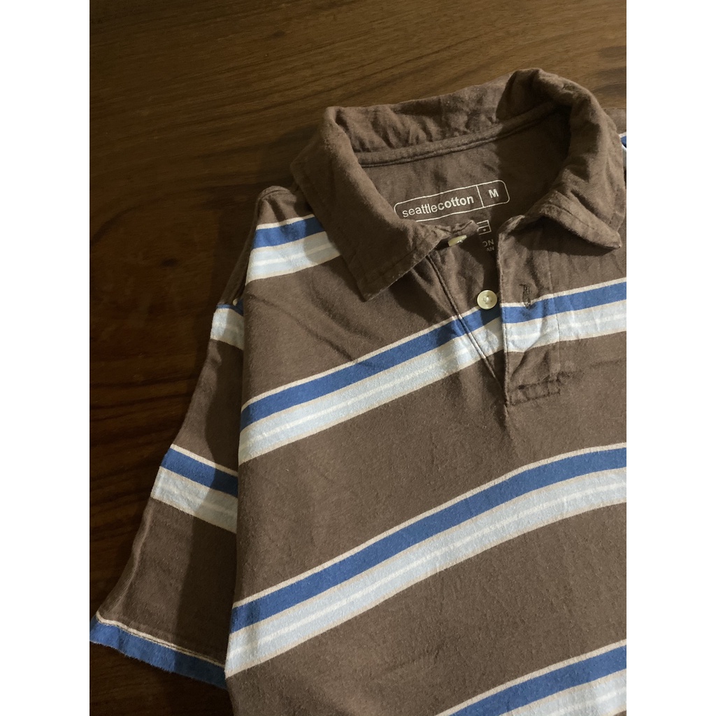 &lt; 2HAND ĐƯỢC LỰA MẪU &gt; áo polo 2hand sọc đủ màu, áo thun có cổ, áo unisex . big size. Lâu 2hand